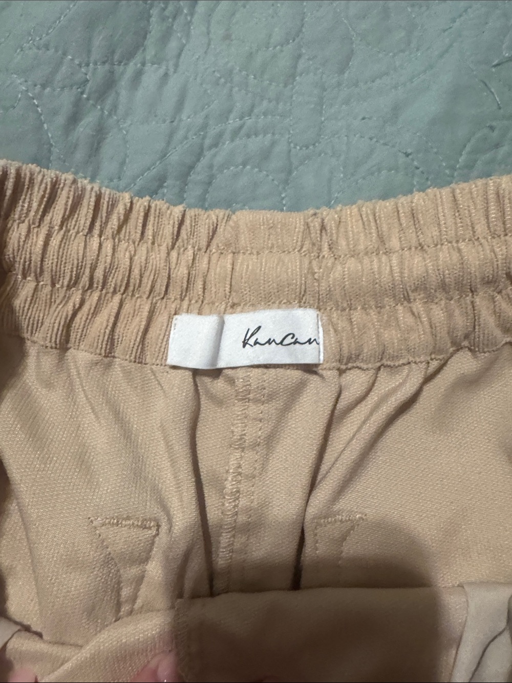 KanCan Tan Pink Elastic-Waist Athletic Shorts - Picture 3 of 5